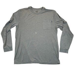 Eastern Mountain Sports Mens XL T-Shirt Techwick Long Sleeve Tee Activewear Gray